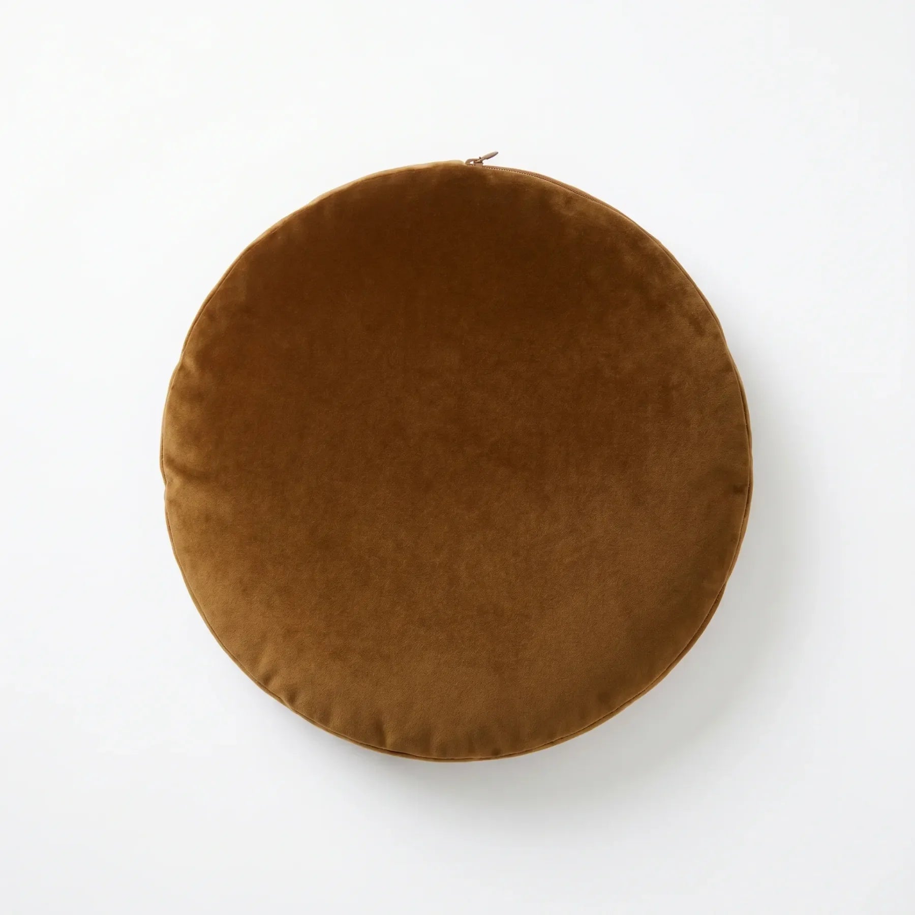 Bronze Tencel Velvet Round Cushion