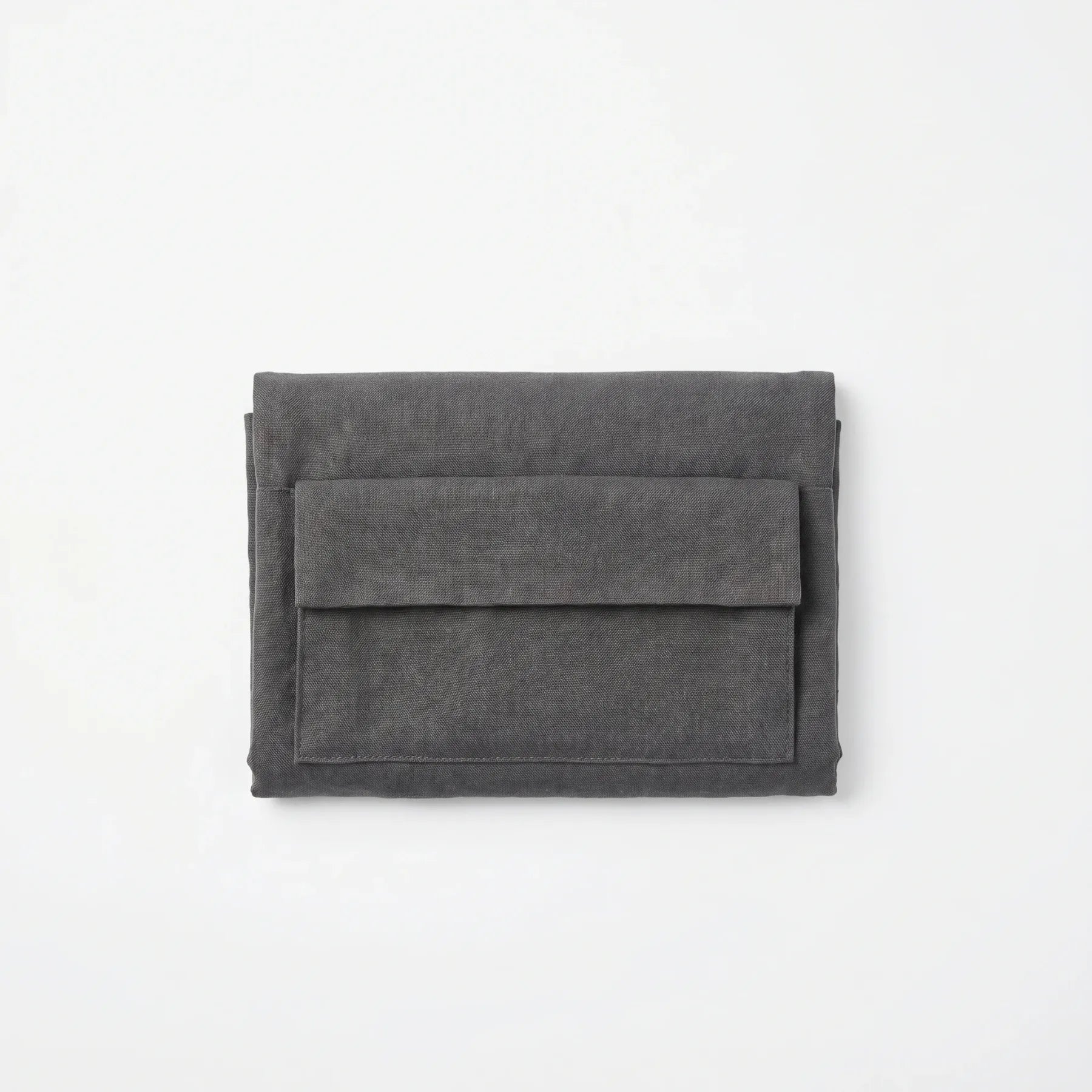 Charcoal Linen Bedside Caddy