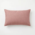 Dusty Rose Silk Noil Lumbar Cushion