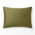 Olive Silk Noil Pillowcase