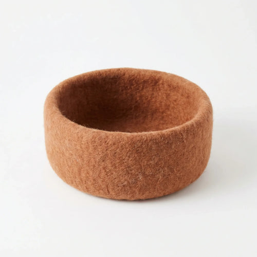 Sienna Felted Wool Slipper Basket