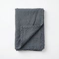 Slate French Linen Travel Throw
