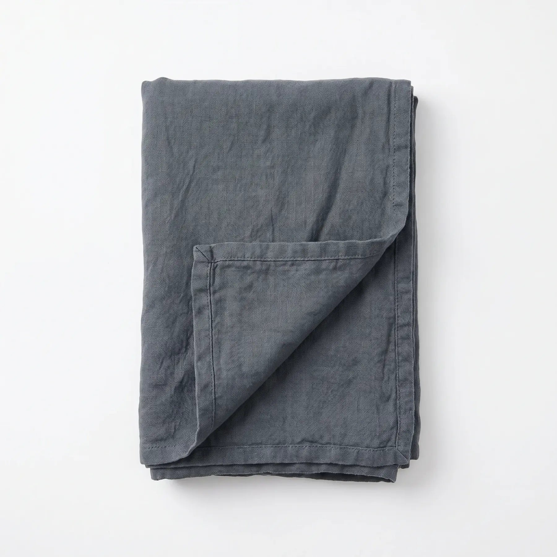 Slate French Linen Travel Throw